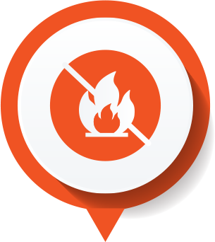 Non-flammable, non-toxic, non-corrosive